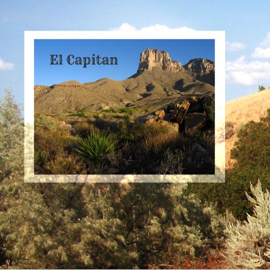 El Capitan Peak, Guadalupe Mountains Nationalpark Postkarte