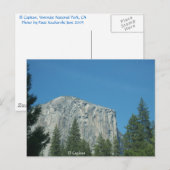 El Capitan Postkarte (Vorne/Hinten)