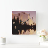 El Capitan Quadratische Wanduhr (Zuhause)