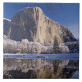 El Capitan reflektiert in den Merced River in 2 Fliese (Vorderseite)