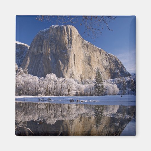 El Capitan reflektiert in den Merced River in 2 Magnet (Vorne)