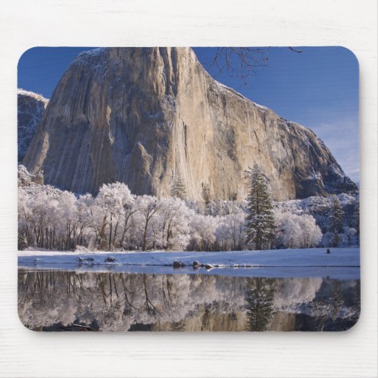 El Capitan reflektiert in den Merced River in 2 Mousepad (Vorne)
