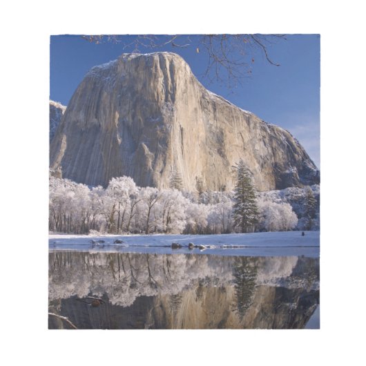 El Capitan reflektiert in den Merced River in 2 Notizblock (Vorderseite)