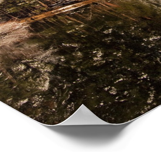 El Capitan reflektiert in den Merced River in Poster (Ecke)