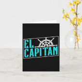 El Capitan Schiffseigner Skipper Kapitän Karte (Gelbe Blume)