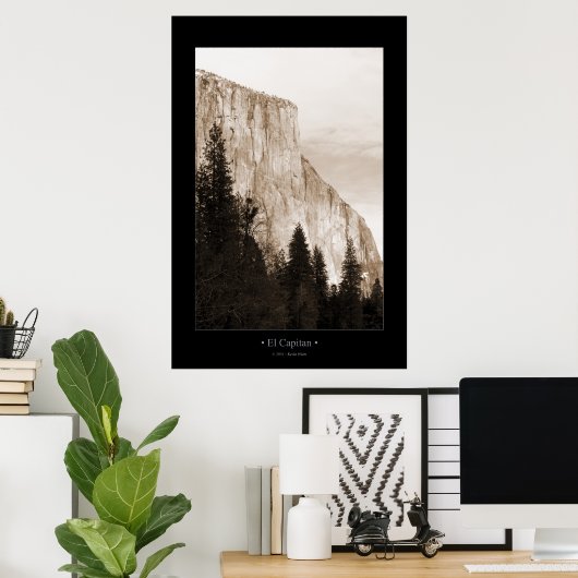El Capitan (Sepia Toned) Poster (Heimbüro)