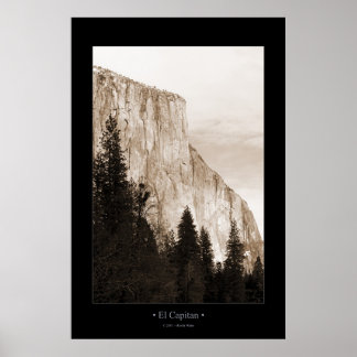 El Capitan (Sepia Toned) Poster