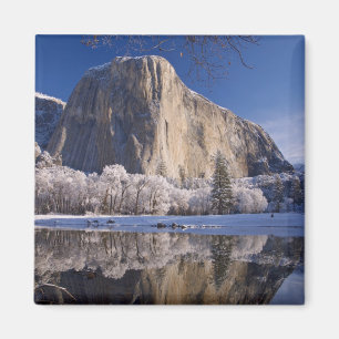 El Capitan spiegelt sich in den Merced River in 2 Magnet