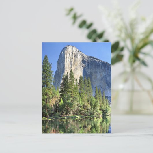 El capitan Über dem Merced River - Yosemite Valley Postkarte (Stehend Vorderseite)