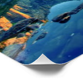 El Capitan und drei Brüder Reflektion Poster (Ecke)