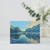 El Capitan und drei Brüder Reflektion Postkarte (Stehend Vorderseite)
