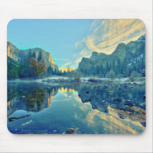 EL Capitan und drei Bruder-Reflexion Mousepad