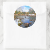 El Capitan und drei Brüder Runder Aufkleber (Tasche)