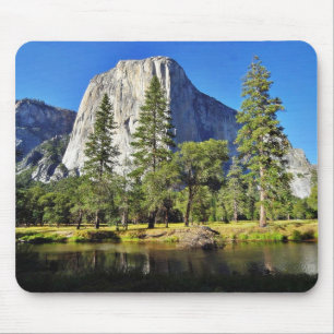 EL Capitan und Merced Fluss in Yosemite-Park Mousepad