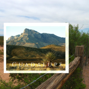 El Capitan, Wüste, Guadalupe Mountains NP, Texas Postkarte