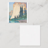 El Capitan Yosemite American Series Hiroshi Quadratische Visitenkarte (Vorne/Hinten)