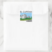 El Capitan Yosemite Quadratischer Aufkleber (Tasche)