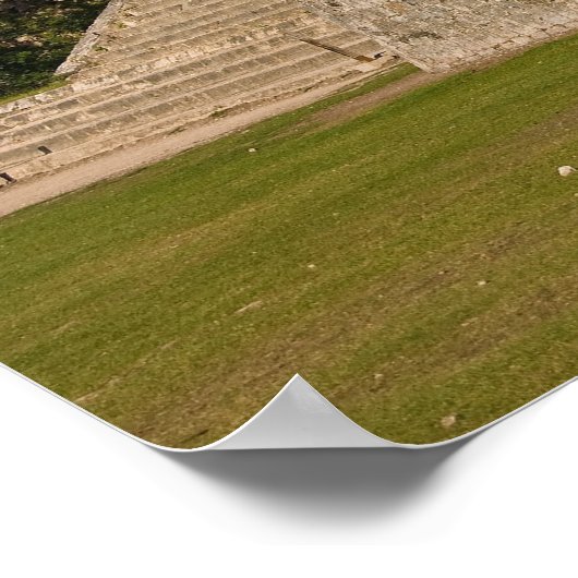 El Caracol in Chichen Itza Poster (Ecke)