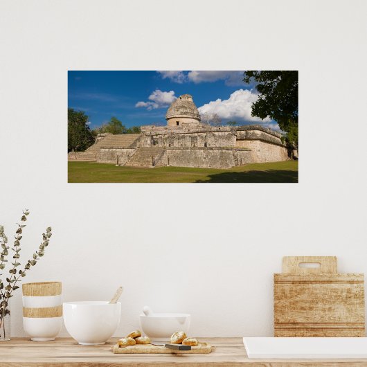 El Caracol in Chichen Itza Poster (Küche)