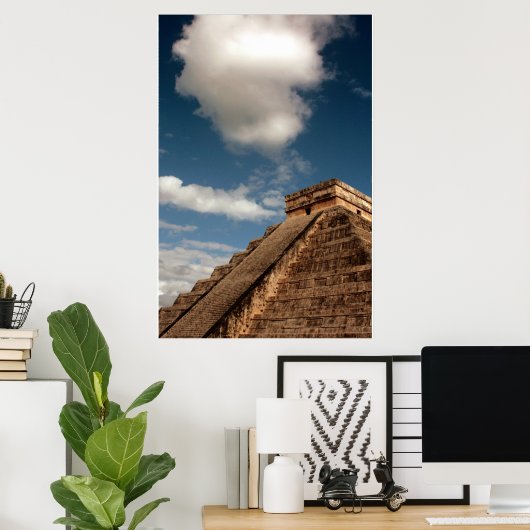 El Castillo bei Chichen Itza Poster (Heimbüro)