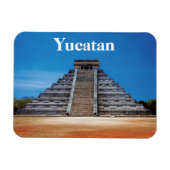El Castillo Chichen Itza Flexibles Foto Magnet (Horizontal)
