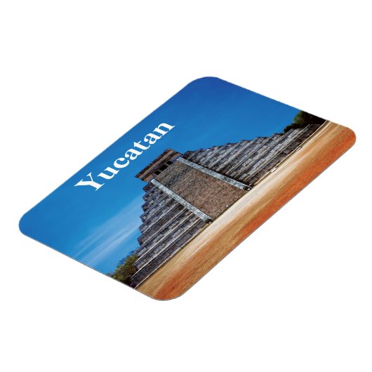 El Castillo Chichen Itza Flexibles Foto Magnet (Linke Seite)