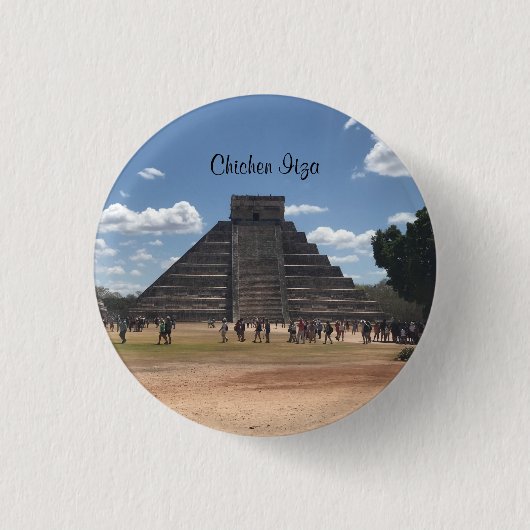 El Castillo - Chichen Itza, Mexico #2 Button (Vorderseite)