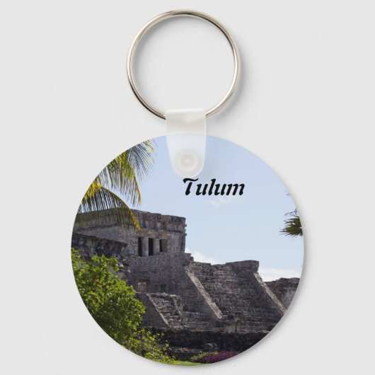 El Castillo de Tulum - Maya-Ruinen Schlüsselanhänger (Vorderseite)