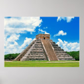 El Castillo in Chichen-Itza Poster (Vorne)
