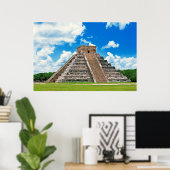 El Castillo in Chichen-Itza Poster (Heimbüro)