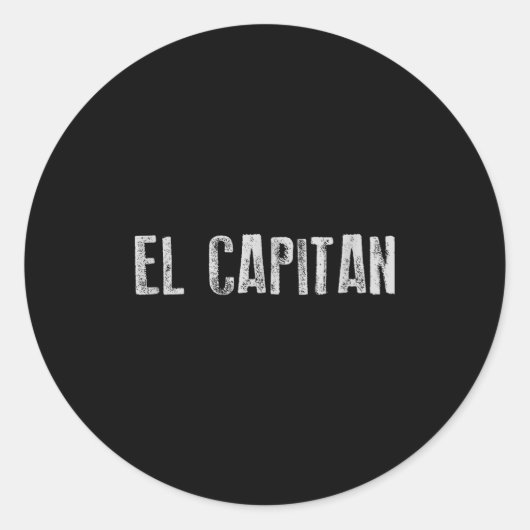 El Catan Bootsmann  Runder Aufkleber (Vorderseite)