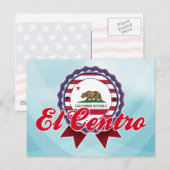 El Centro, CA Postkarte (Vorne/Hinten)