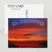 El Cerrito Sunset Postkarte (Vorne/Hinten)