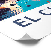 El Chalten Argentina Travel Print Poster (Ecke)