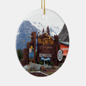 EL Chalten, Patagonia, Argentinien Keramikornament (Rechts)