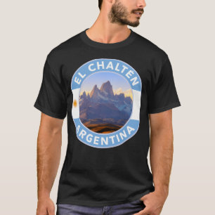 El Chaltn Argentinien Runde Emblem T-Shirt