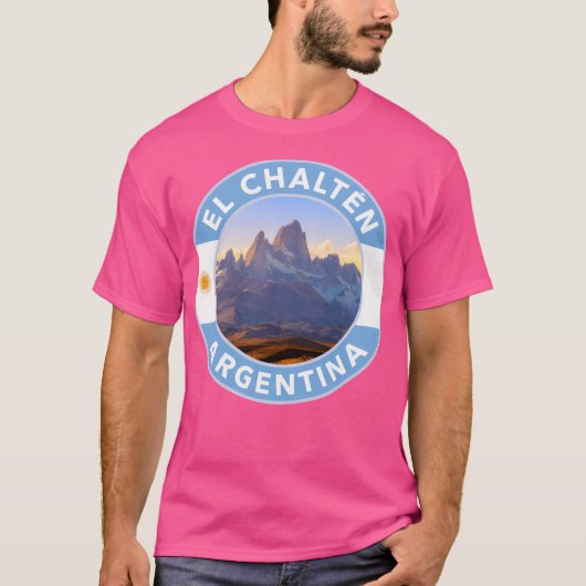 El Chaltn Argentinien Runde Emblem T-Shirt (Vorderseite)