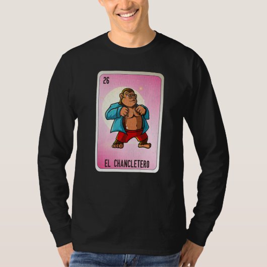 El Chancletero Mexican Slang Lottery Bingo Cards   T-Shirt (Vorderseite)