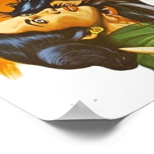 El Charro De Las Calaveras Poster (Ecke)