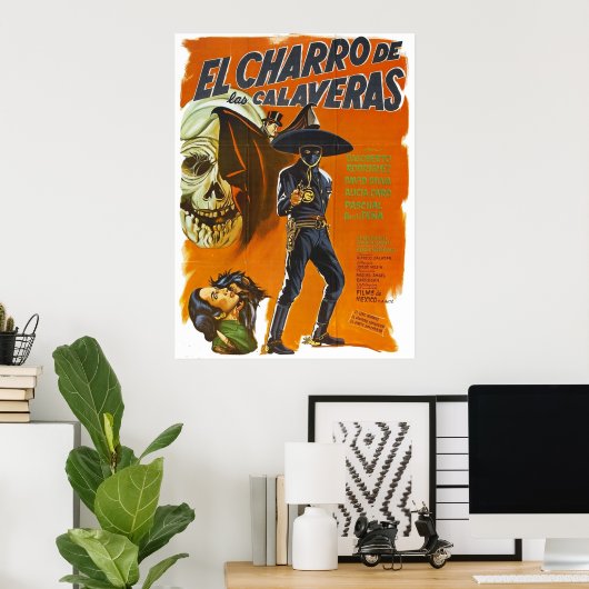 El Charro De Las Calaveras Poster (Heimbüro)