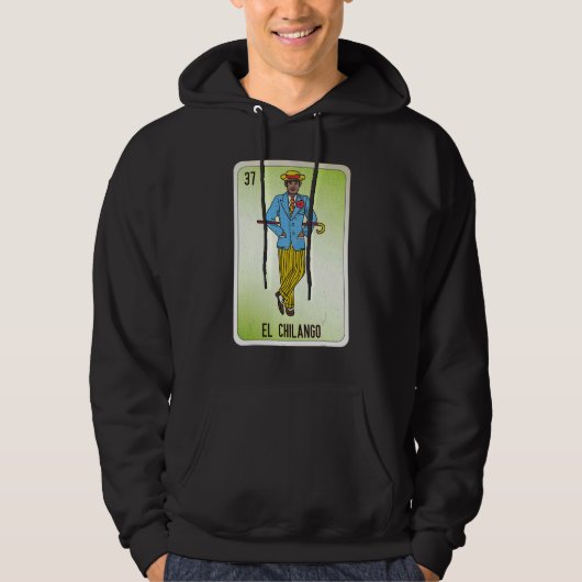 El Chilango Mexican Slang Lottery Bingo Cards Hoodie (Vorderseite)