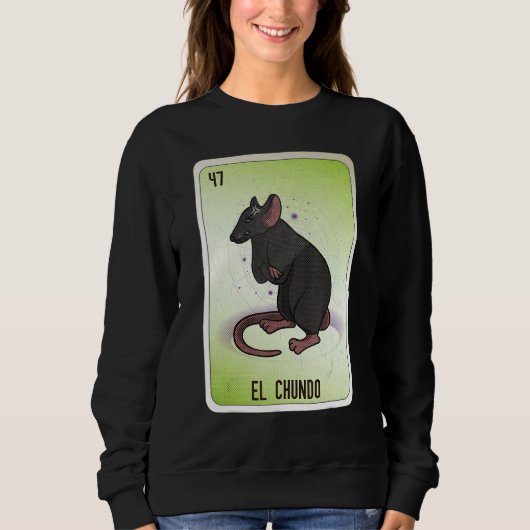 El Chundo Mexican Slang Lottery Bingo Cards Sweatshirt (Vorderseite)