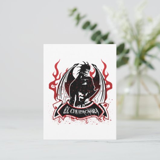 El Chupacabra - das Ziegensucker Postkarte (Stehend Vorderseite)
