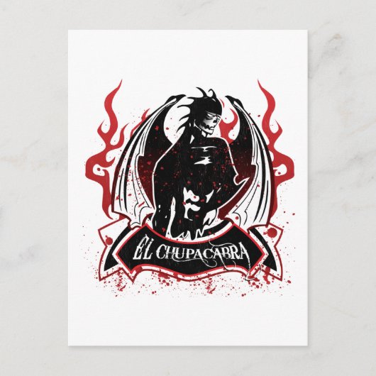 El Chupacabra - das Ziegensucker Postkarte (Vorderseite)