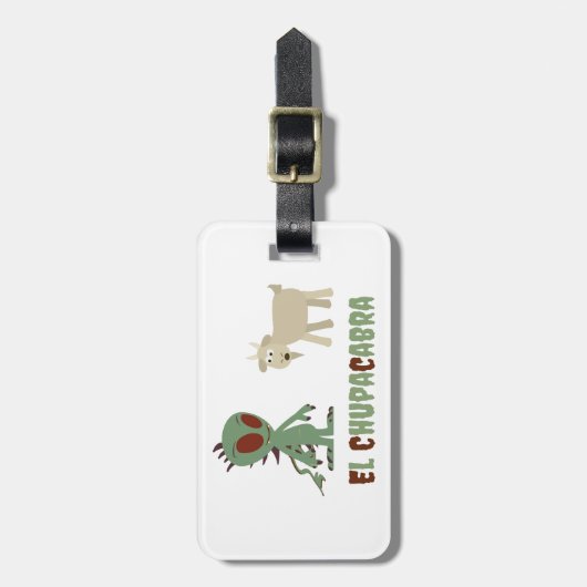 El Chupacabra Gepäckanhänger (Vorderseite vertikal)