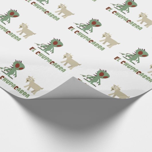 El Chupacabra Geschenkpapier (Ecke)