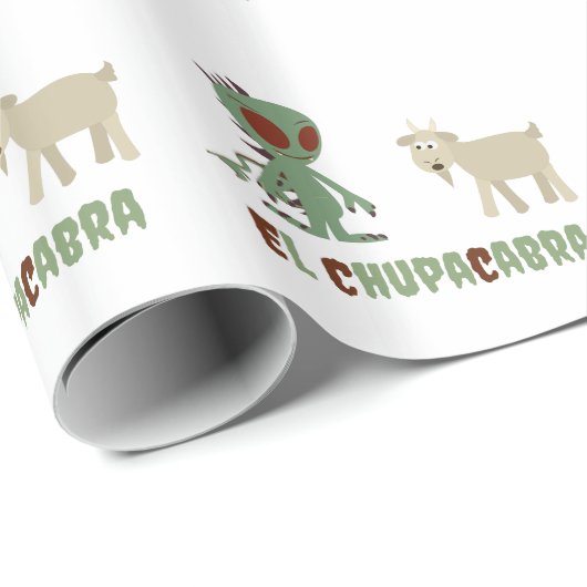 El Chupacabra Geschenkpapier (Rolleneckpunkt)