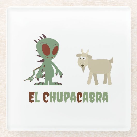 El Chupacabra Glasuntersetzer (Vorderseite)