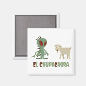 El Chupacabra Magnet (Vorderseite/Rückseite)