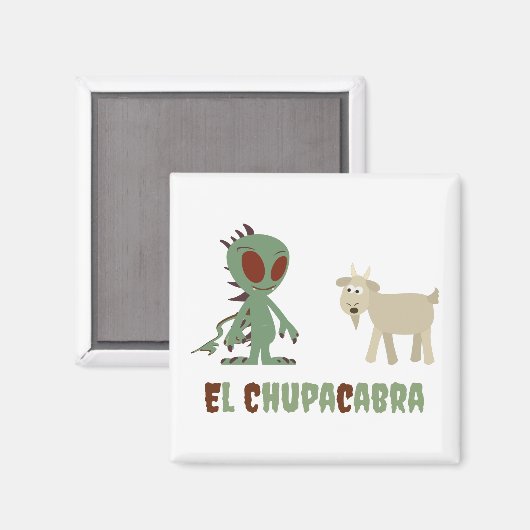 El Chupacabra Magnet (Vorderseite/Rückseite)